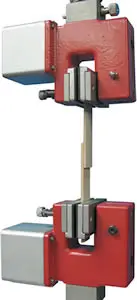 Adhesion lap shear test on a Testometric universal testing machine.